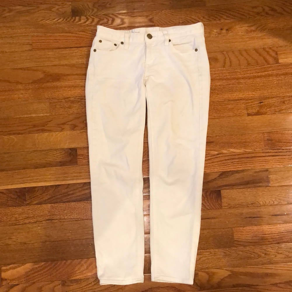 J crew white jeans